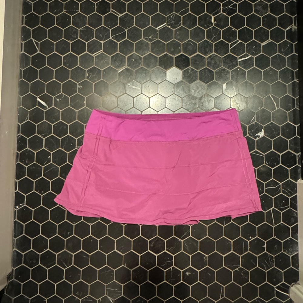Pink lululemon tennis skirt